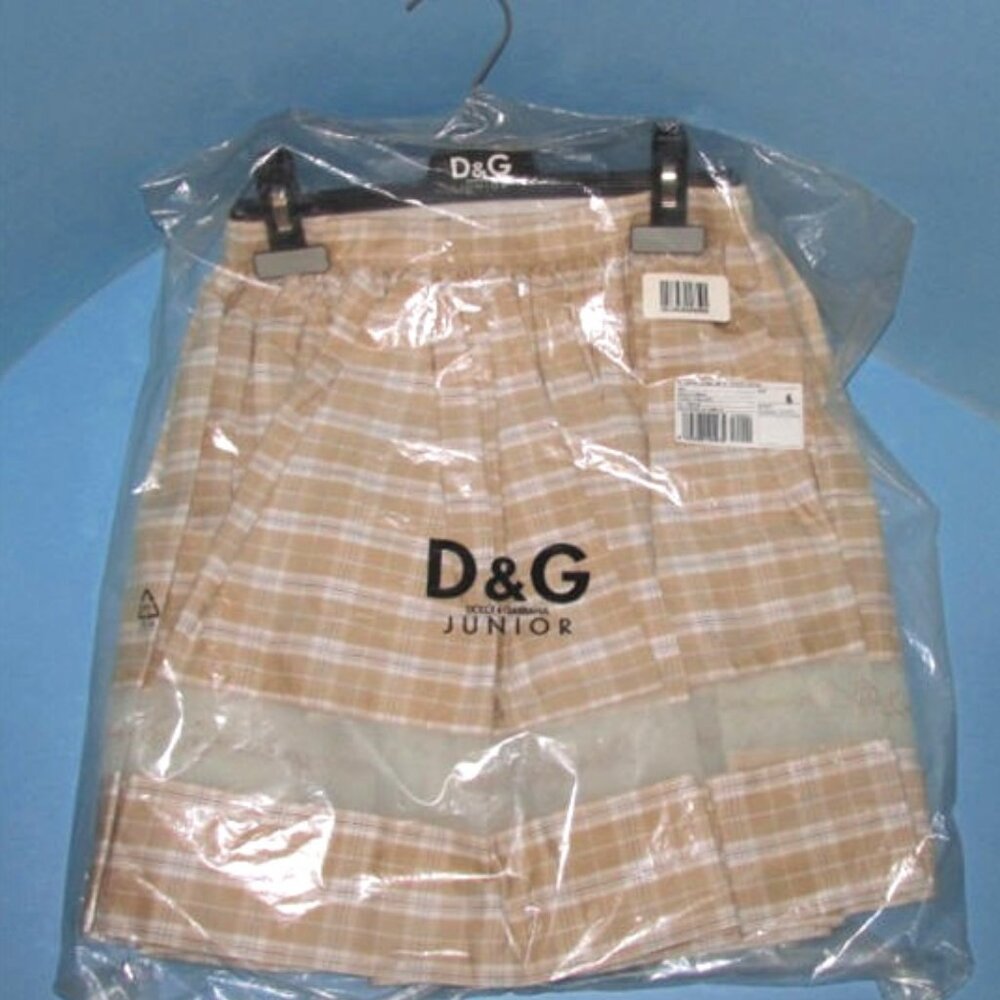 Dolce & Gabbana Junior Multi Tan Check Tartan Cowgirl Skirt Nwt Little Girls 6